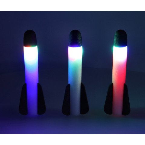 Wyrzutnia rakiet LED dla dzieci katapulta