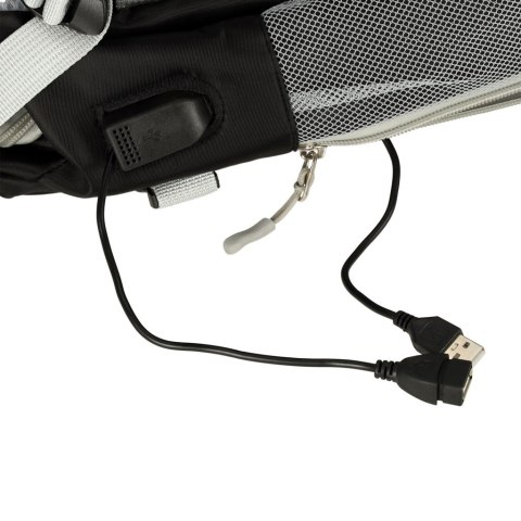 Plecak podróżny do samolotu wodoodporny kabel USB 45x16x28cm czarny