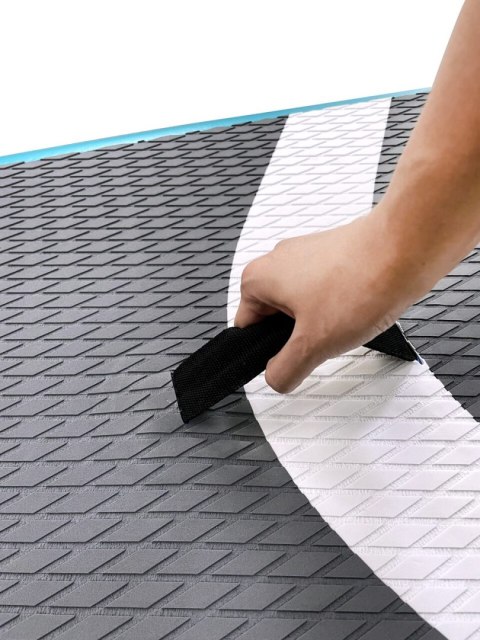 SUP Deska pompowana z akcesoriami niebiesko-szara 320cm 150kg