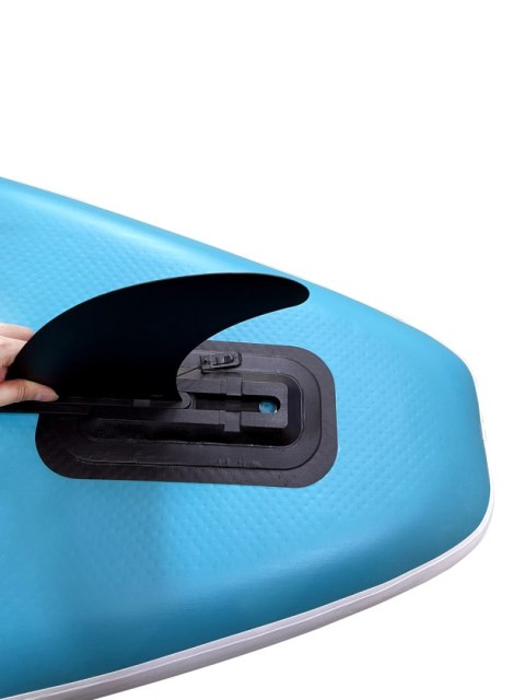 SUP Deska pompowana z akcesoriami niebiesko-szara 320cm 150kg