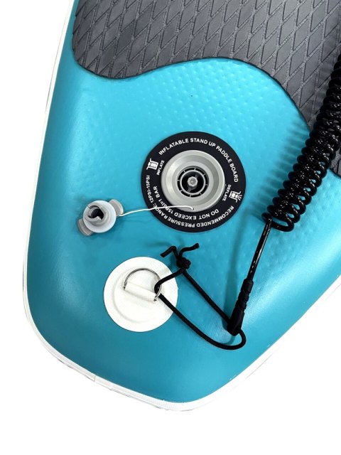 SUP Deska pompowana z akcesoriami niebiesko-szara 320cm 150kg