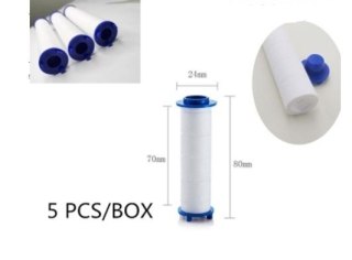 Filtr zraszający wodny prysznicowy bawełniany 5szt.