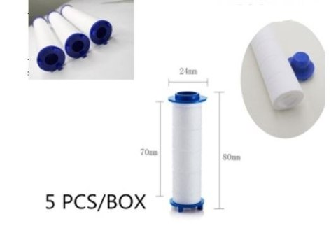 Filtr zraszający wodny prysznicowy bawełniany 5szt.