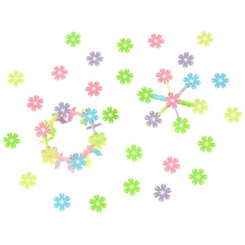 Klocki konstrukcyjne wafle gwiazdki płatki śniegu edukacyjne 240 elementów