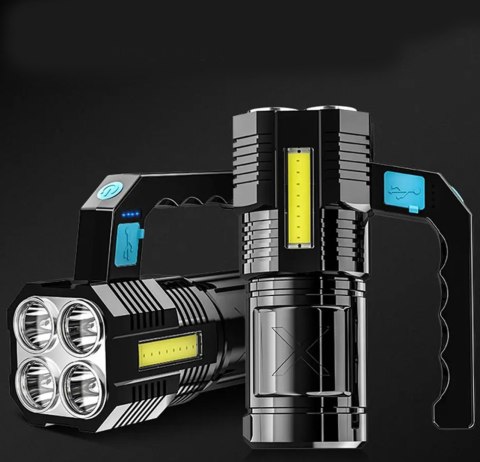 Latarka szperacz mocna taktyczna akumulatorowa wojskowa LED