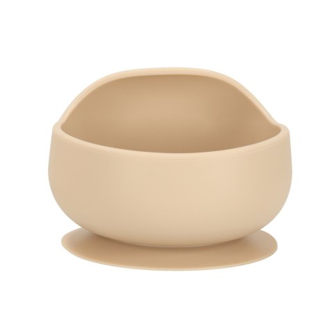 Naczynia silikonowe dla dzieci sowa beż 9 elementów