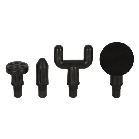 Pistolet do masażu masażer 4 kończówki czarny