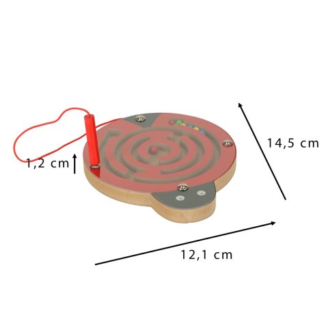 Labirynt magnetyczny kuleczki biedronka
