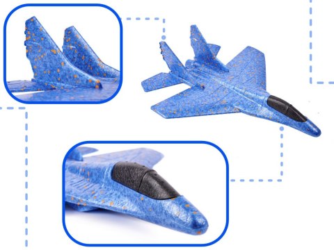 Szybowiec samolot styropianowy rzutka odrzutowiec 44cm