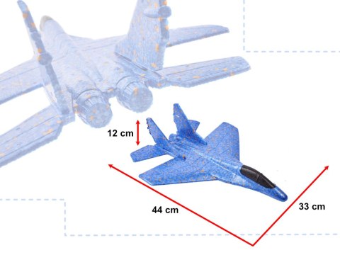 Szybowiec samolot styropianowy rzutka odrzutowiec 44cm