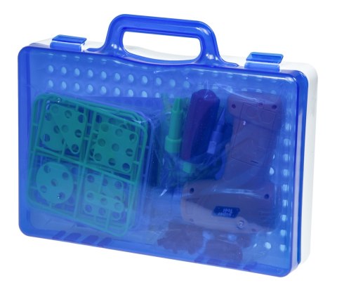 WKRĘTARKA I KLOCKI DO PRZYKRĘCANIA ZESTAW 151 elementów