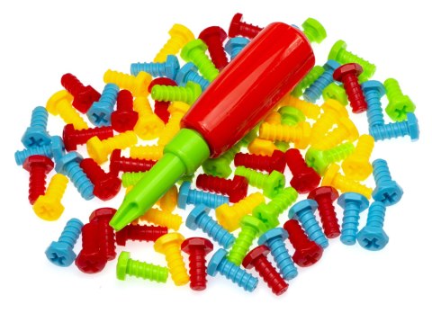 WKRĘTARKA I KLOCKI DO PRZYKRĘCANIA ZESTAW 151 elementów