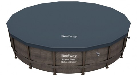 Basen Stelażowy 16FT 488x122 cm Power Steel Deluxe Rattan S