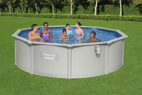 Basen panelowy HYDRIUM 460x120 Okrągły 15FT BESTWAY 8w1 + Pompa piaskowa
