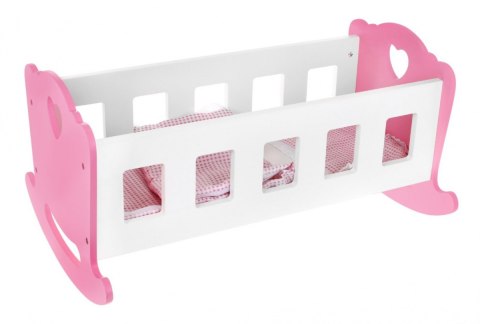 Drewniane Łóżeczko- Kołyska 2w1