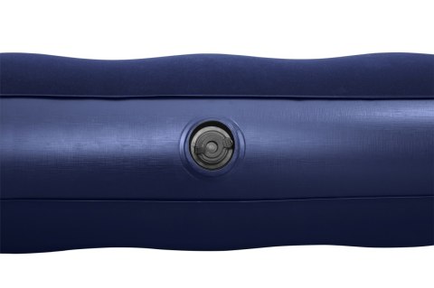 Dmuchany Materac do spania Queen 2-osobowy flokowany BESTWAY 203x152x22cm + Pompka + 2 Poduszki