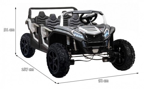 Pojazd 4-osobowy Buggy ATV RACING UTV2000 Biały