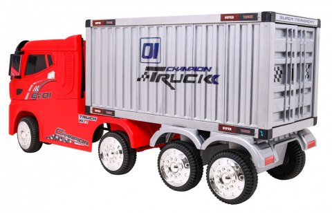 Pojazd Container Truck Czerwony + Naczepa