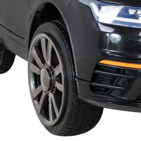 Samochodzik Super-S na akumulator dla dzieci Czarny + Pilot + Wolny Start + Koła EVA + Dźwięki Światła