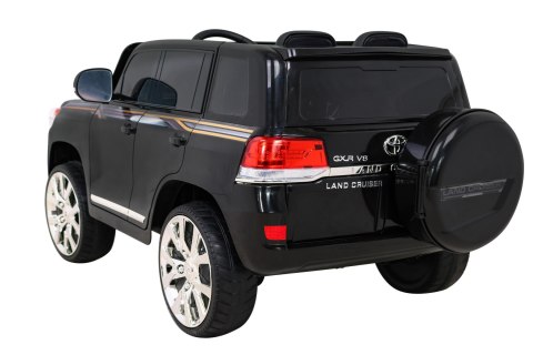 Toyota Land Cruiser na akumulator Czarny + Pilot + Schowek + EVA + Wolny Start + LED MP3