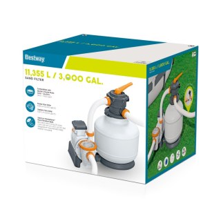 Piaskowa Pompa Filtrująca do basenów BESTWAY 11355 l + Złączki + Węże
