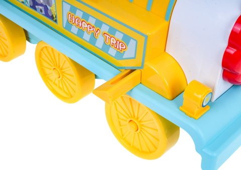 Interaktywny Jeździk Lokomotywa Lion dla dzieci 3+ Dźwięki + Światła + Schowek