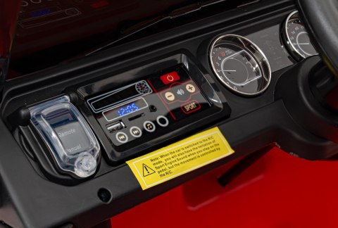 Jeep Wrangler Rubicon na akumulator dla dzieci Pomarańczowy + Pilot + Radio MP3 LED + Koła EVA