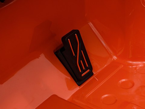Jeep Wrangler Rubicon na akumulator dla dzieci Pomarańczowy + Pilot + Radio MP3 LED + Koła EVA