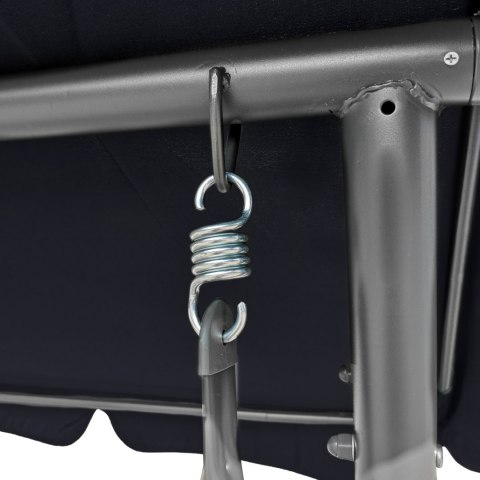 Ogromna Huśtawka Ogrodowa Siedzisko Plecionka 2x1 Liście Monstery