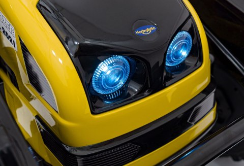 Koparka Traktor na akumulator dla dzieci Żółty + Ruchome Ramię Łyżka + Pilot + Wolny Start + Radio FM + LED