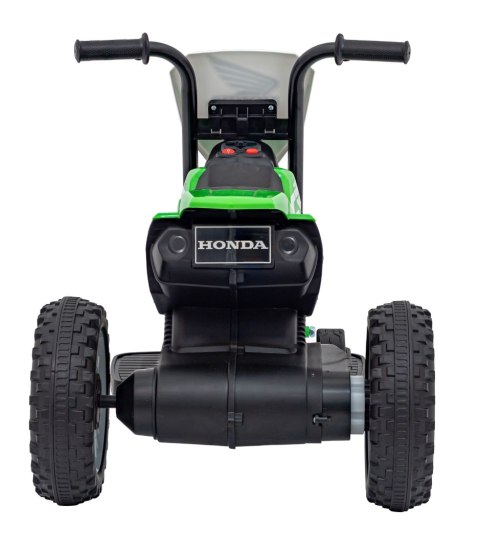 Motorek Cross Honda CRF 450R na akumulator dla dzieci Zielony + 3 Koła + Gumowy Bieżnik + Klakson