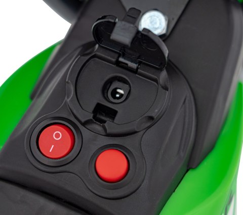 Motorek Cross Honda CRF 450R na akumulator dla dzieci Zielony + 3 Koła + Gumowy Bieżnik + Klakson