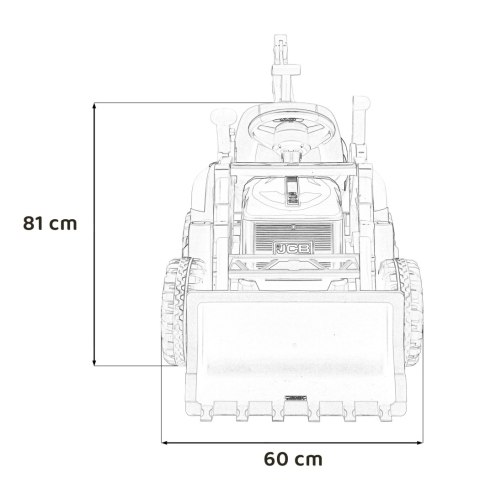 Pojazd Koparka 2w1 JCB Żółty