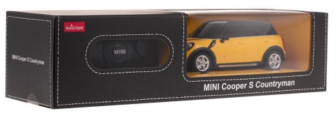 Mini Cooper S Countryman samochód zdalnie sterowany Żółty RASTAR 1:24