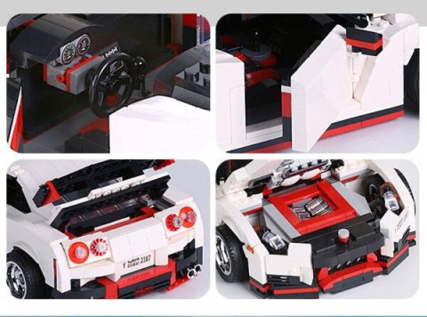 Zestaw Klocków Autko 1034el.Białe Klocki Mould King