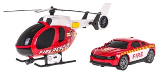 Helikopter straż pożarna + Autko Straż Pożarna