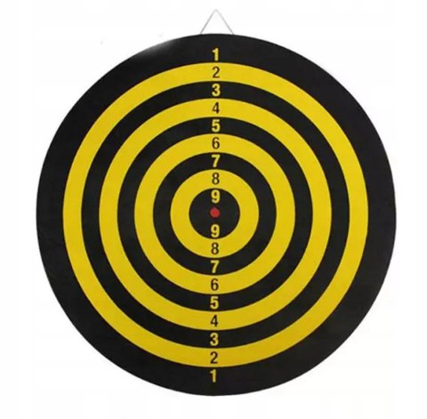 Dart tarcza tablica do rzutek dwustronna 24cm + lotki rzutki