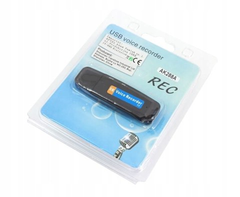 Dyktafon cyfrowy na kartę pamięci microSD Pendrive podsłuch szpiegowski