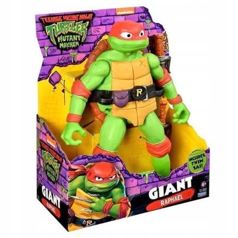 NINJA TURTLES RAPHAEL 30cm Figurka GIGANT WOJOWNICZE ŻÓŁWIE