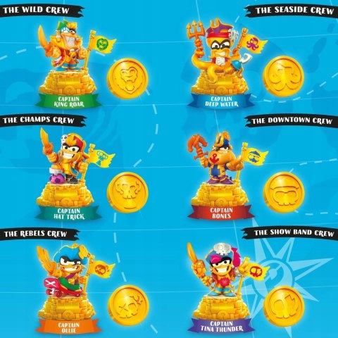 PIRATIX GOLD PACK GOLDEN TREASURE KAPITAN TINA THUNDER FIGURKI I AKCESORIA