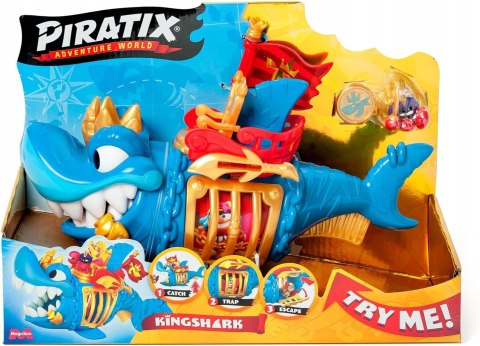 Piratix ship king shark seria golden treasure rekin figurka kolekcjonerska