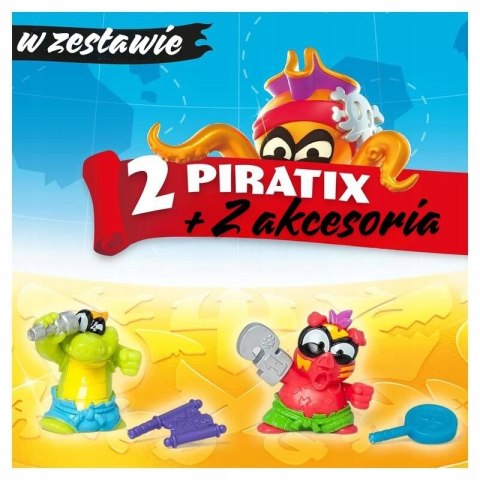 Piratix Golden Treasure 2 figurki + 2 akcesoria 2pak Piratixów