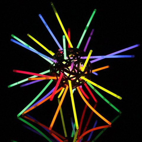 Światło lightstick 100 sztuk świecące opaski świetliki bransoletki