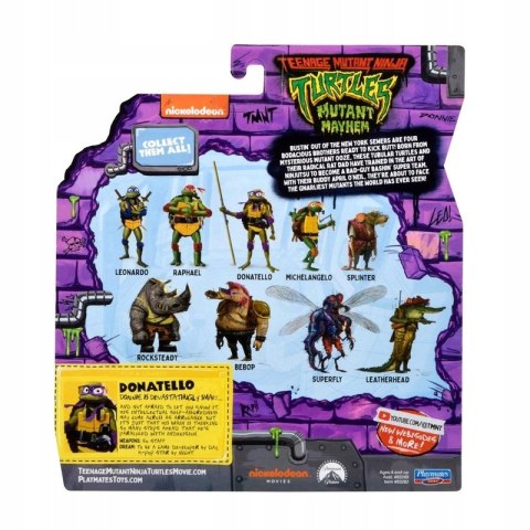 Turtles Wojownicze Żółwie Ninja figurka Donatello the brains + akcesoria