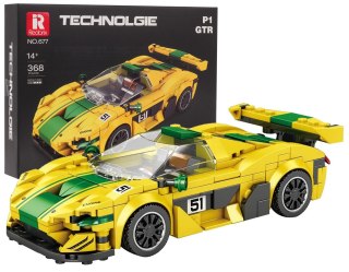 Zestaw Klocków Technicznych auto sportowe Żółte 368el. Reobrix