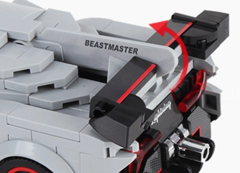 Zestaw Klocków Auto Sportowe samochód z klocków 398el. Mould King