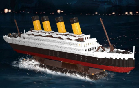 Transatlantyk Pasażerski Statek pasażerski 4190 elementów klocki