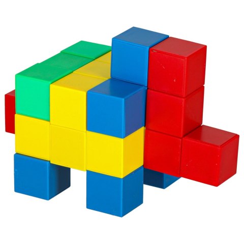 Klocki Magnetyczne Sześcienne 64 el. - Kreatywna Zabawa, Rozwój Manualny