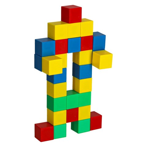 Klocki Magnetyczne Sześcienne 64 el. - Kreatywna Zabawa, Rozwój Manualny