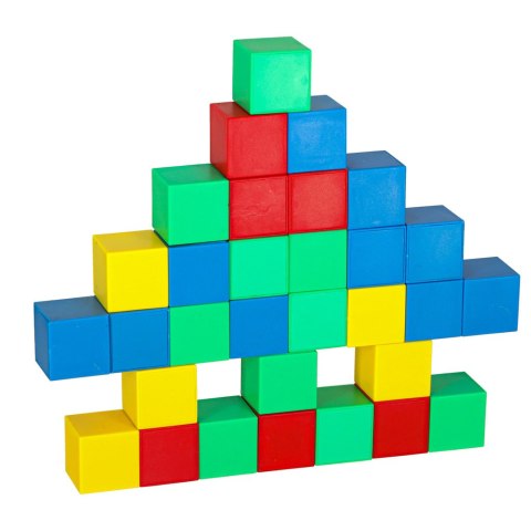 Klocki Magnetyczne Sześcienne 64 el. - Kreatywna Zabawa, Rozwój Manualny